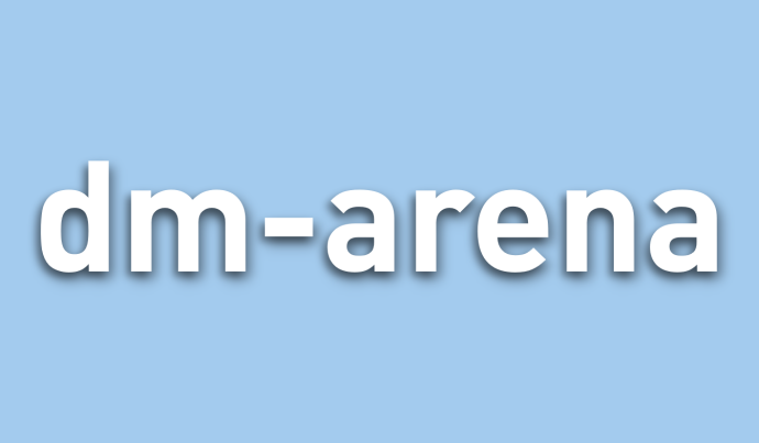 Graphic with the title: dm-arena