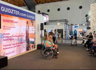 GUIDZTER.COM Lounge at the trade fair: An active meeting place on the topic of living in a wheelchair